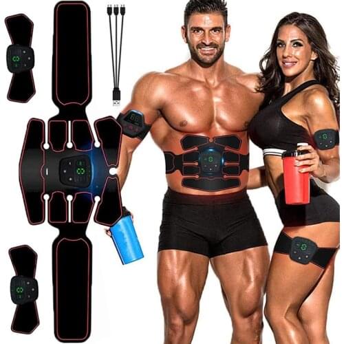 Fitness Vibration EMS Hip Abdominal Trainer Belt Muscle Stimulator Toner Electrostimulator Body Workout Abs Home Gym Equipment