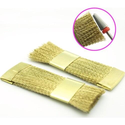 EasyNail~ 1Pcs Nail Drill Cleaning Copper Wire Brush for Electric Manicure Drill Bit Clean Accessories Manicure Tools