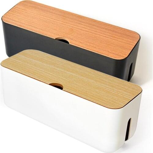 Cable Storage Box Power Strip Wire Case Anti Dust Charger Socket Organizer Network Line Storage Bin Charger Wire Management Hot
