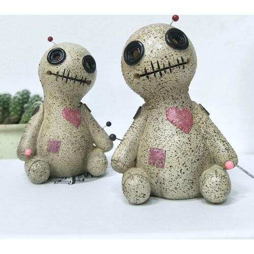 Voodoo Doll Cartoon Sprayable Handicraft Cone Shaped Incense Burner Resin Censer Cursed Dolls Home Table Prop Decoration