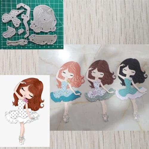 Girl Metal Cutting Dies Scrapbooking Stencil Die Cuts Card Making DIY Craft Embossing New Dies For 2020