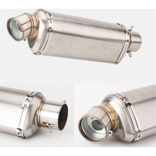 Motorcycle Modified Small Triangle Practical Exhaust Pipe Stainless Steel Off-road Vehicle Muffler CRF250 KLX150 R25