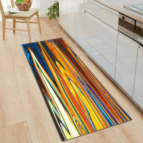 Marble Kitchen Floor Mat Bedroom Home Door Mat Living Room Carpet Home Corridor Non-slip Decoration Carpet Bathroom Floor