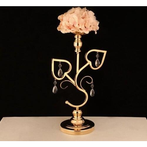 Table Candle Holder Plating Metal Candlestick Geometric Romantic Candle Holders for Wedding Dinner Decoration Rose Lead ZZT041
