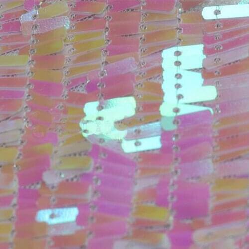 Charming Wide 148cm Rainbow White Sequin Mesh fabric Rectangle Shining Sequins Lace Fabric DIY Sewing Wedding Dress Nightclub