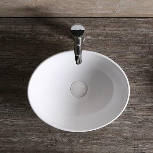 Thin Edge Oval Hotel Art Thin Hand Wash Above Counter Art Basin