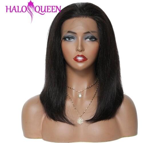 13x4 Bob Wig Lace Front Human Hair Wigs For Black Women Bob Frontal Wigs 4x4 Brazilian Straight Closure Wig 180 Density Remy