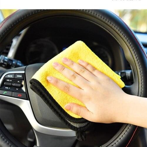 30x30/40CM Car Wash Microfiber Towel Car General Cleaning Drying Cloth Hemming Car Care Cloth Detailing Wash Towel for Toyota