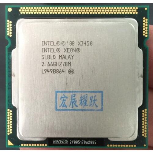 Intel Xeon PC Processor X3450 Quad-Core (8M Cache, 2.66GHz)) LGA1156 CPU 100% working properly Desktop Processor