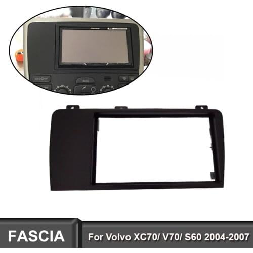 2DIN Car Radio Fascia For 2004-2007 VOLVO XC70/ V70/ S60 Stereo Trim Kit Surround CD Dashboard Panel Audio Frame