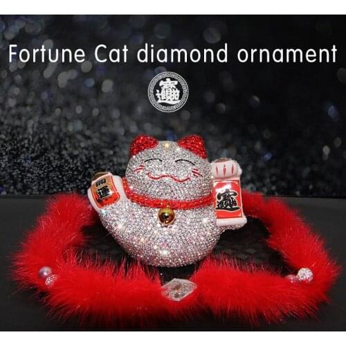 Featured Fortune Animal Luxurious crystal Car Ornament Dashboard Auto Interior Decoration blessing lucky Accessories