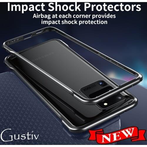 Luxury Aluminium Metal Shockproof Bumper Protect Phone Case for Samsung Galaxy S21 Ultra S20 Note 20 Plus Fashion Back Cover