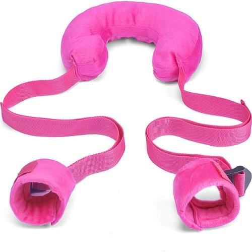 Sex Toys for Adult Couples Flannel Material Sexy Role Play Neck Pillow Adjustable Anklecuffs Easy Open Leg Slave SM Game Bondage