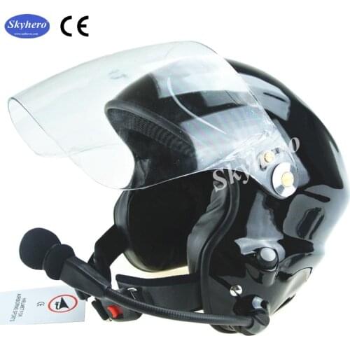 Noise cancelling paramotor helmet with full headset two side PTT control CE EN966 standard free shipping