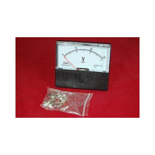 1pc DH-670 Analog Voltmeter Panel Voltage Meter DC 0-1V 0-5V 0-10V 0-20V 0-30V 0-50V 0-100V