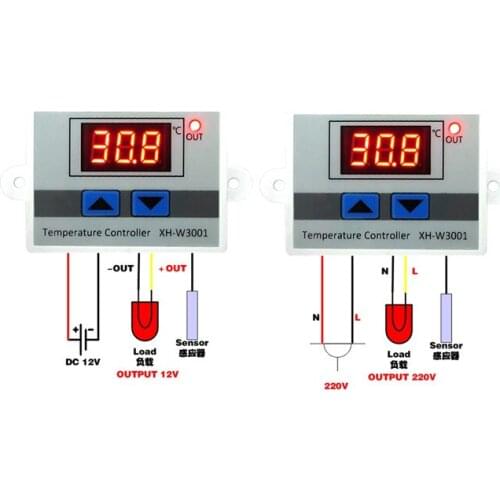 1PC XH-W3001 12V, 24V, 220V 10A Thermocouple thermostat Digital Temperature Controller
