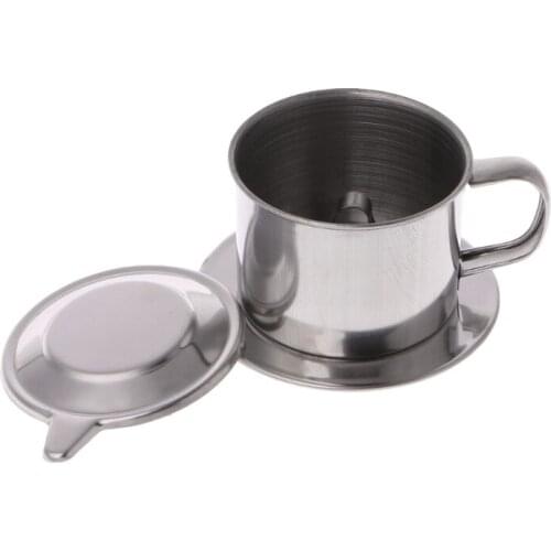 Vietnamese Coffee Filter Stainless Steel Maker Pot Infuse Cup Serving Delicious