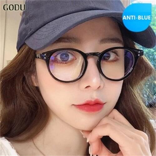 Vintage Prescription Eyeglasses Round Glasses Frame Men Women Frame Myopia Optical SpectacClear Frame Ocules blue light Eyewear