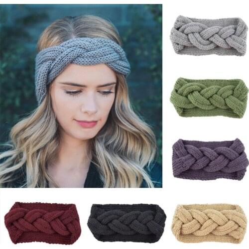 High Quality European Winter Woman Headband For Hair Elastic Band Headbands For Women