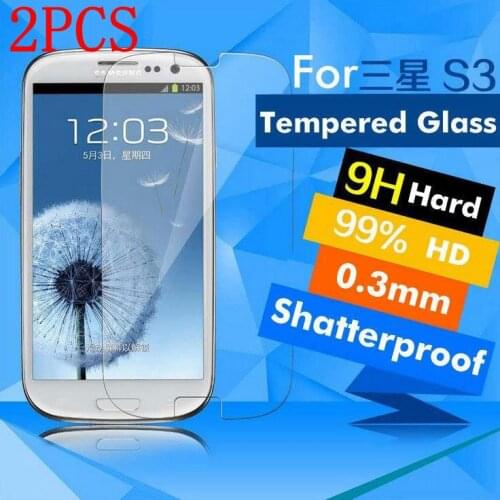 2PCS Tempered Glass For Samsung Galaxy S3 SIII i9300 Screen Protector protective film For Samsung Galaxy S3 SIII i9300 glass