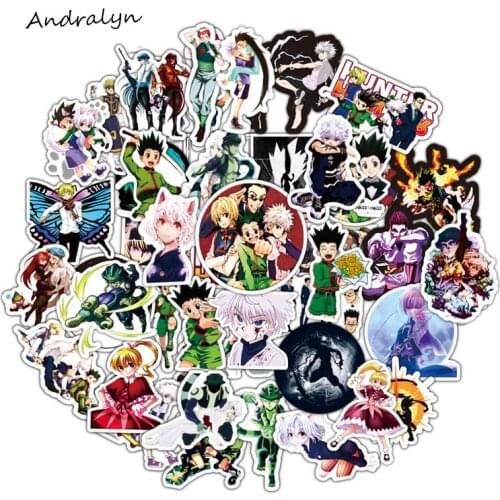 10/50Pcs HUNTER X HUNTER Graffiti Stickers Amine Stickers for Skateboard Laptop Car Styling Luggage Waterproof Stickers