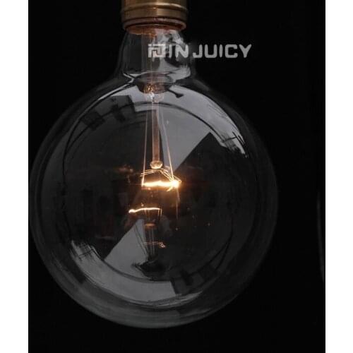 4PCS G80 RH LOFT E27 Vintage Edison bulb ball Lamp Light 40W clear glass transparent retro bar Cafe shop Halogen