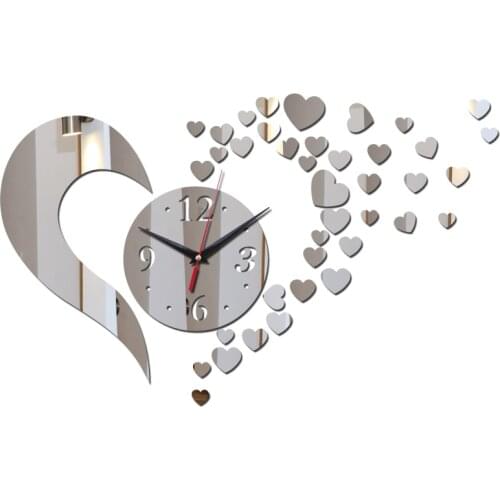 Acrylic Mirror Sale diy Wall Clock Clocks Quartz Watch home decortion stickers sticker Modern Design Living Room Still Life