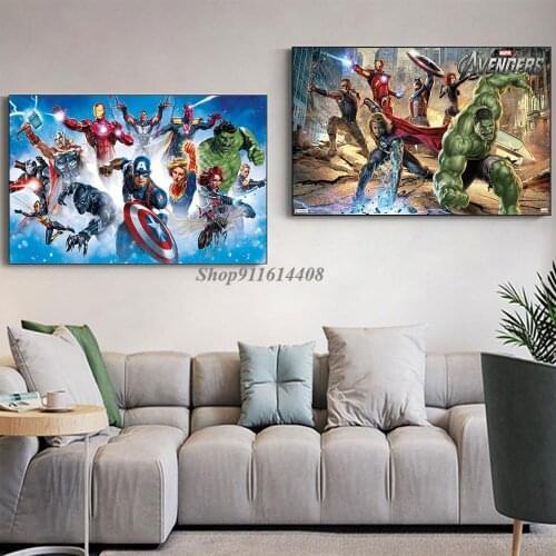 Anime Poster Picture for Living Kids Room Decor Wall Art Canvas Painting Wall Decor Print Home Decoration Marvel Movie Superhero
