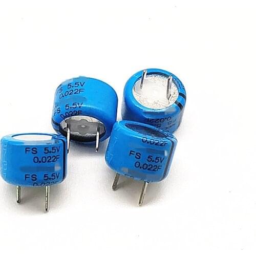 2pcs FS Series FS0H223ZF 5.5V 0.022F Energy Storage Memory Power Supply 5.5V0.022F capacitance