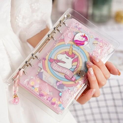Cute Unicorn A6 Week Planner Spiral Notebook Hand-book Kawaii School Stationery Day Plan Diary Notepads Memo Pad Kids Gift