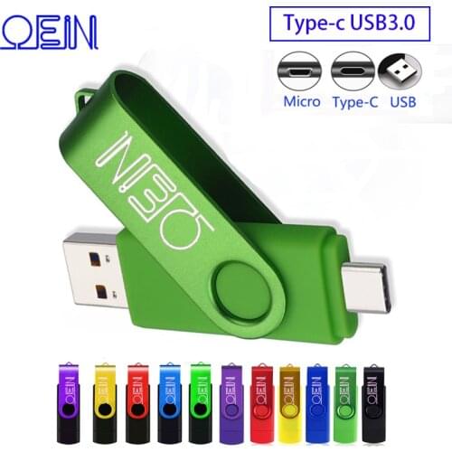 OTG 3 IN 1 pen drive 128GB Type-C usb 3.0 flash drives 256GB pendrive 16GB Key usb stick 32GB cle usb memory 64GB Free micro