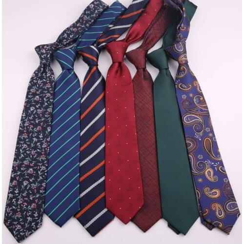 2020 7.5cm Classic Mens Tie Jacquard Woven Cravatta Ties for Man Bridegroom Business Necktie Shirt Corbatas Custom LOGO