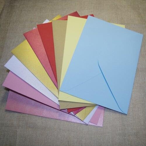 50pcs/lot- 19.3*13.7cm (7.5"*5.3") kraft paper Envelopes for Business VIP Card Small Wedding Party Invitation Card