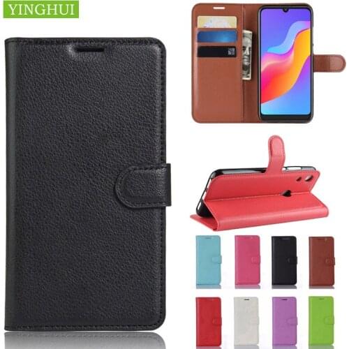 For Honor 8A Leather Case Wallet PU Leather Cover Flip Phone Case For Huawei Honor 8C Leather Cover For Huawei Honor 8A Prime
