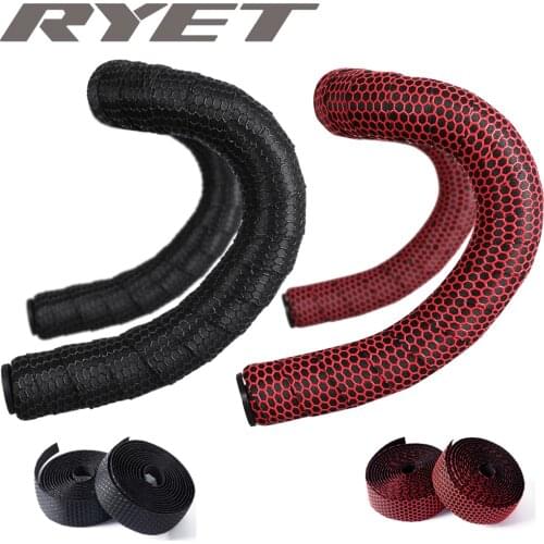 RYET Road Bike Bar Tape High Quality Vibration Damping Anti-Vibration EVA PU Handlebar Bar Tape Colorful Wrap