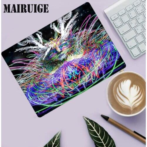 Mairuige Multicolored Abstract Figures Pattern Gaming Accessories Rubber Non-slip Small Mouse Pad Laptop Desktop PC Desk Mat