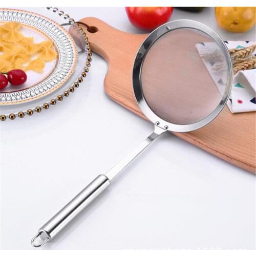 Multi-functional Filter Spoon Stainless Steel Fine Mesh Wire Oil Skimmer Strainer Fried Food Net Kitchen Gadgets Cook Tools
