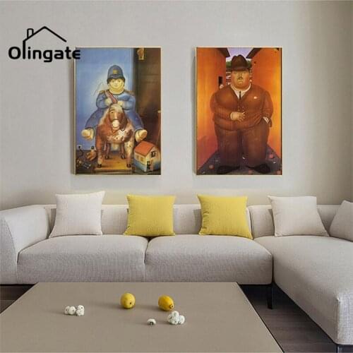 Cartoon Cute Portrait Canvas Painting Funny Family Wall Picture Print One Piece Wall Art Home Decor for Living Drawing Room