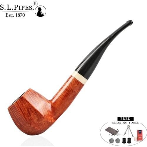 Smoking Set Briar Smoking Pipe, Briar Tobacco Pipe with Pipe Accessories Mens Gadget Gift Free shipping