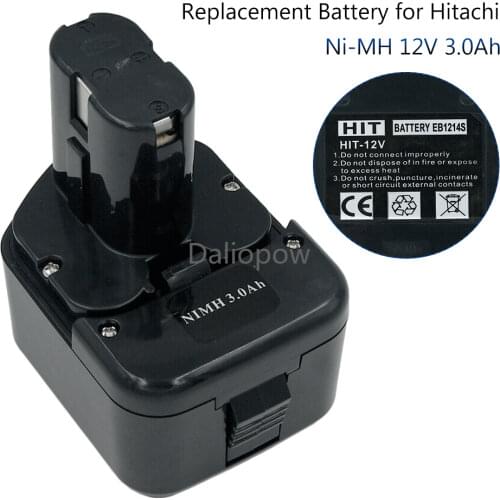 3000mAh Ni-MH Battery FOR HITACHI 12V EB1230R EB1230X EB1212S EB1214S EB1220BL EB1233X WR12DMR DS12DVF3 Tools Battery