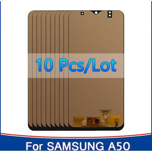 Wholesale 10 pcs/lot For Samsung Galaxy A50 LCD Screen with Touch Digitizer A505F A505F/DS A505 Replacement For Samsung A50 LCD