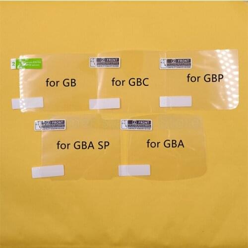 100PCS Plastic LCD Screen Protector Protective Film for Gameboy for GBA /GBA SP/ GBC /GB /GBP for Gameboy Advance Game Console