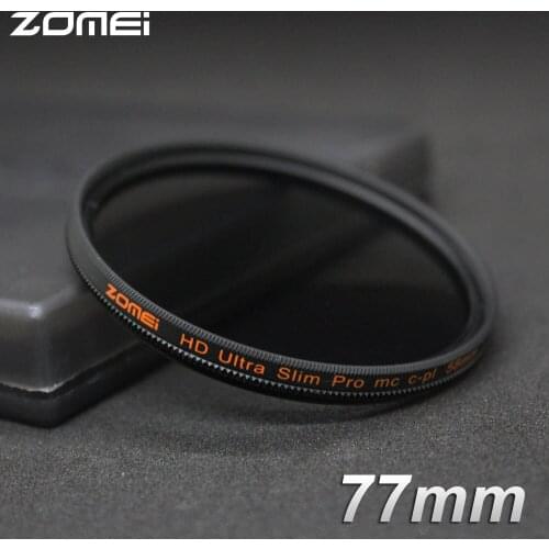 Zomei 77mm CPL Polarizer Filter Slim Pro HD 18 Layer MC Circular Polarizing Filter for Canon Nikon Sony Pentax Leica Camera Lens