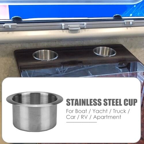 Portable Durable Cup Organizer 1pc 10pcs Stainless Steel Cup Drink Holders for Car Marine Yacht Truck RV Camper