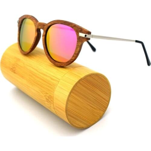 Brand Designer Wood Bamboo Sunglasses Polarized lens For Men and Women Natural Wood Frame Gradient Tea UV400 Lady Sun glass