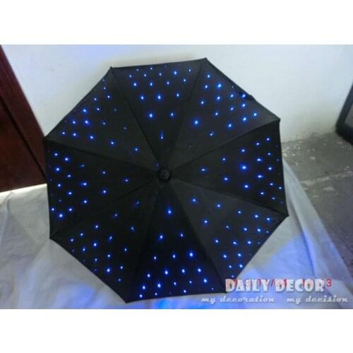 High-Q LED light uv umbrella with flashlight function luminous decorative umbrella for photography or stage performance decor