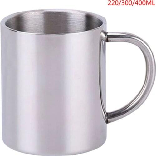 US STOCK Stainless Steel Coffee Tea Mug Cup Camping/Travel Outdoor Drink Picnic Travel