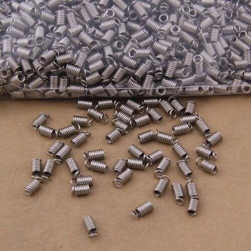 1000pcs 4.5*9mm spring buckle handmade jewelry material pull spring leather buckle DIY jewelry accessories