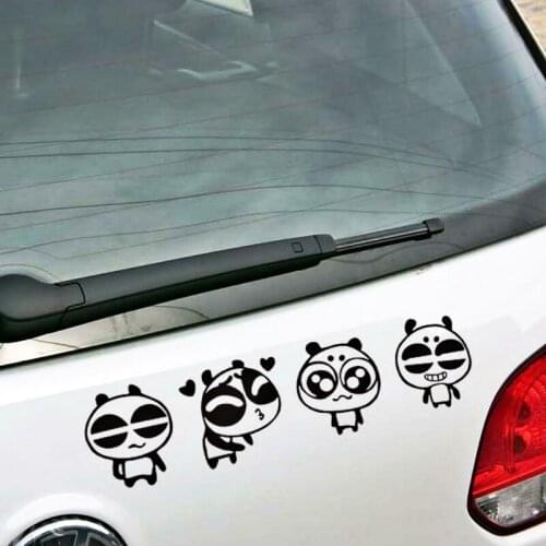 Volkrays Funny Panda Occlusion Scratch Car Stickers Vinyl Decal for Hyundai Accent I30 I35 Santa Fe Solaris Elantra Parts
