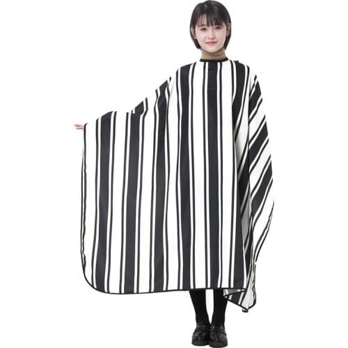 High Quality Barbershop Hair Cutting Cape Gown Metal Snap Button XL Wide Strip Salon Waterproof Hair Cape Modeling Accessories